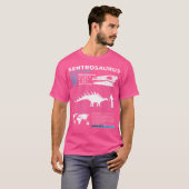 T-shirt Fiche d'information du Kentrosaurus Dinosaur Faits (Devant entier)