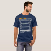 T-shirt Fiche technique Bitcoin (Devant entier)