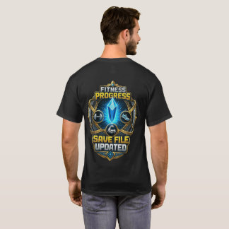 T-shirt Fichier de sauvegarde de progression de fitness mi