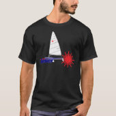 T-shirt -Fichier laser Class Sailing - laser dinghy Es (Devant)