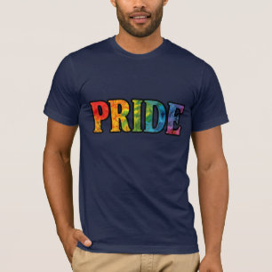 T-shirt FIDE Floral Rainbow Text LGBTQ+