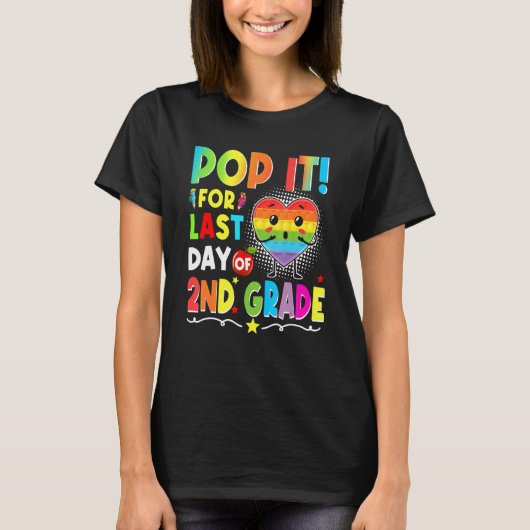 T-shirt Fidget Pop It Pour Dernier Jour D'Adieu De 2E Anné (Devant)
