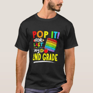 T-shirt Fidget Pop It Pour Dernier Jour De 2e Année Dernie