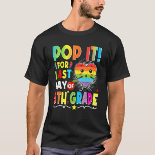 T-shirt Fidget Pop It Pour Dernier Jour De 5e Année Goodby