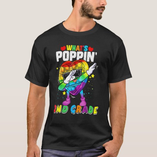 T-shirt Fidget Toy What's Poppin' 2e année 100e Jour de S (Devant)