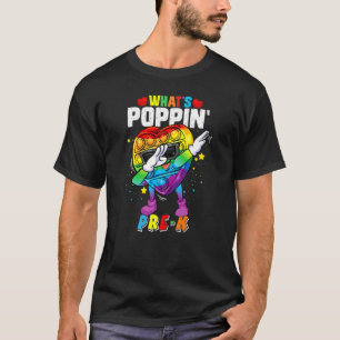 T-shirt Fidget Toy What's Poppin Pré K 100th Day Of School