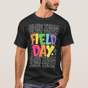T-shirt Field Day Blue Team Color War Camp Team Jeu Compe
