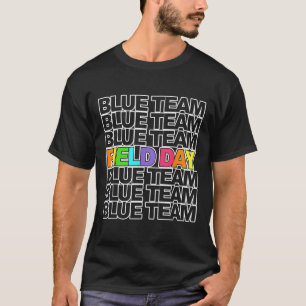 T-shirt Field Day Blue Team Color War Camp Team Jeu Compe