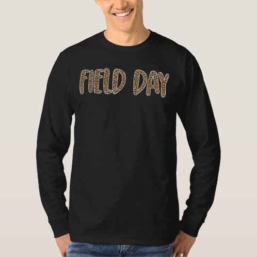 T-shirt Field Day Leopard Field Day Jeux Pour Enseignants  (Devant)