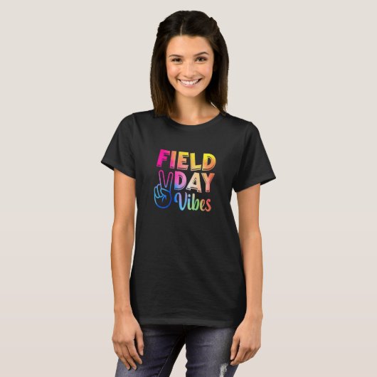 T-shirt Field Day Vibes   For Teacher Kids Field Day 2023  (Devant entier)
