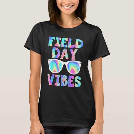 T-shirt Field Day Vibes Last Day School Field Day Teacher (Devant)
