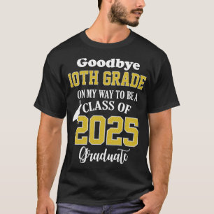 T-shirt Fier 10e année de classe de 2023 Senior Graduate E