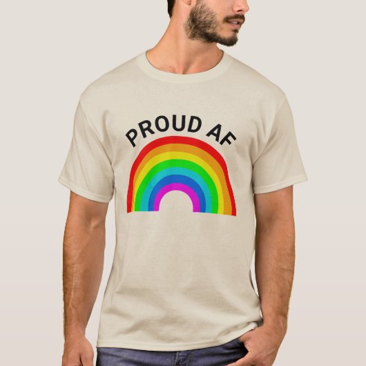 T-SHIRT FIER AF RAINBOW (Devant)