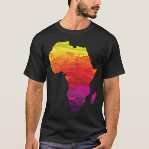 T-shirt Fier Afrique Pays africain Éléphant Big Five Amour
