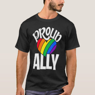 T-shirt Fier Ally Rainbow Lgbtq Gay Diversity Transgenre