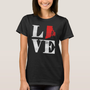 T-shirt Fier Amérique Citoyen État Drapeau Carte des terre