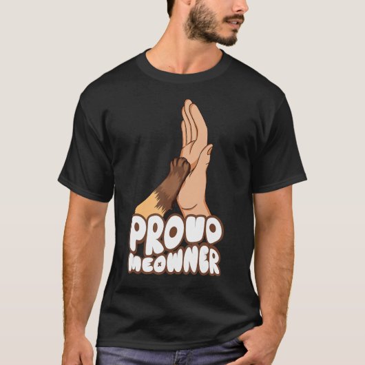 T-shirt Fier animal de chat Meowner Kitten Meow 1 (Devant)