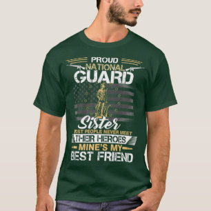 T-shirt Fier Armée Garde Nationale Sister Drapeau US