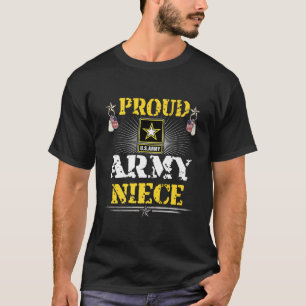 T-shirt Fier Armée Niece Chemise Militaire Famille Vétérin