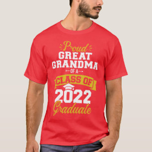 T-shirt Fier arrière grand-mère classe de 2022 diplômé sen