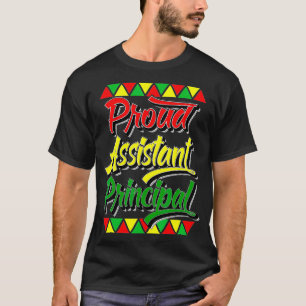 T-shirt Fier Assistant Principal Mois de l'histoire des No