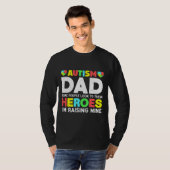 T-shirt Fier Autisme Papa Sensibilisation sur l'autisme Et (Devant entier)