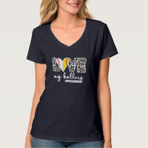 T-shirt Fier Baller Maman Softball Baseball Joueur Ball Ma