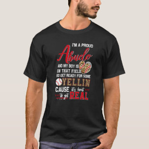 T-shirt Fier Baseball Abuelo Baseball Famille Correspondan