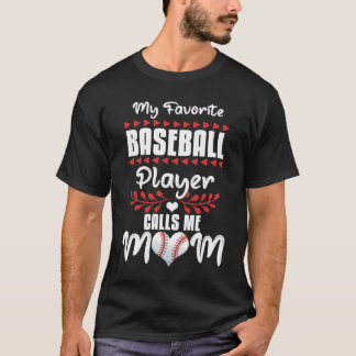T-shirt Fier Baseball Mama Baseball Mère fille