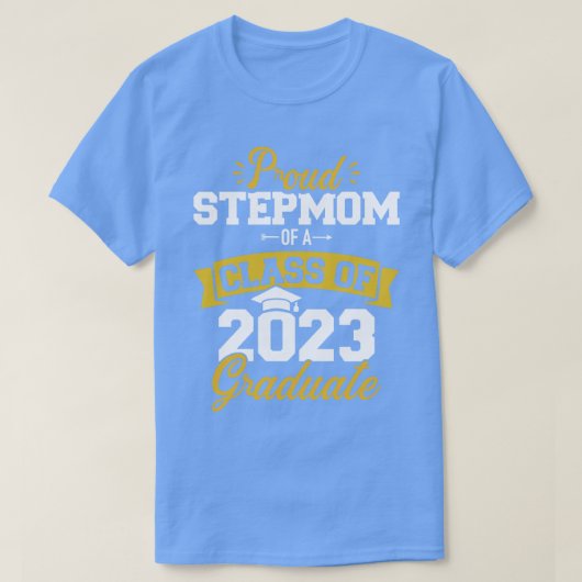 T-shirt Fier beau-mère d'une classe de 2023 diplômé senior (Design devant)