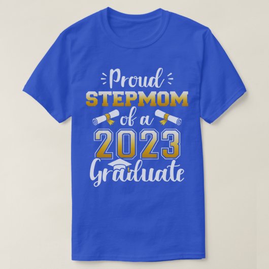 T-shirt Fier beau-mère d'une classe de 2023 diplômé senior (Design devant)