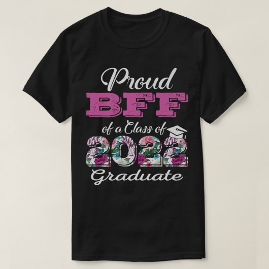 T-shirt Fier Bff de 2022 Graduate Class 2022 Graduation F (Design devant)