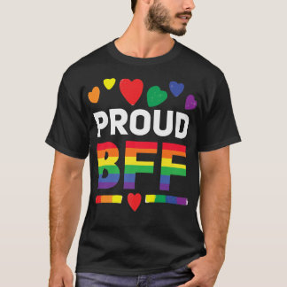 T-shirt Fier BFF Lesbian meilleur ami