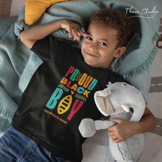 T-shirt Fier Black Boy Black Histoire Mois Famille