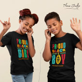 T-shirt Fier Black Boy Black Histoire Mois Famille