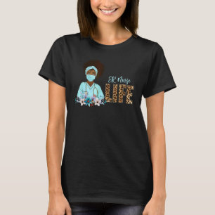 T-shirt Fier Black Er Nurse Life Melanin Leopard Nurses W
