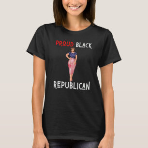 T-shirt Fier Black Républicain Melanin Girl Magic Patrioti