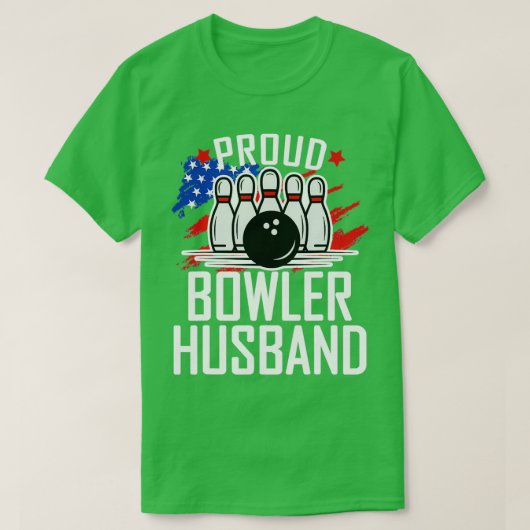 T-shirt Fier Bowler Husband Bowling Amateurs T (Design devant)
