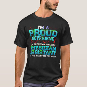 T-shirt Fier Boyfriend Médecin Adjoint Citation Cadeau Gir