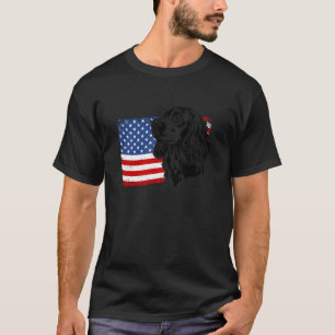 T-shirt Fier Boykin Spaniel Américain Drapeau US Patriotiq