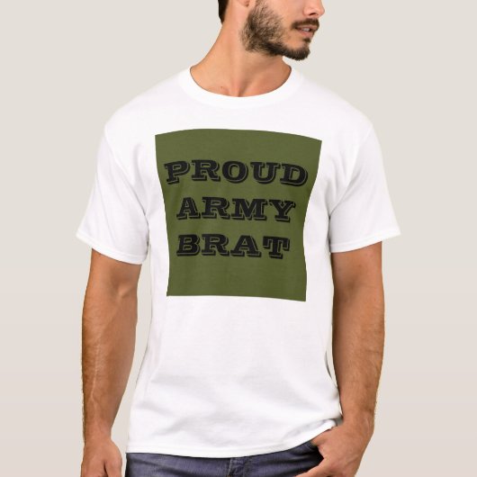T-shirt Fier Brat de l'armée (Devant)