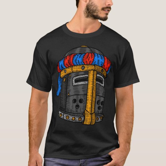 T-shirt Fier Casque Chevalier Croiseur. (Devant)