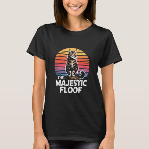 T-shirt Fier Chat Maine Coon Floof Rétro Crépuscule Félin