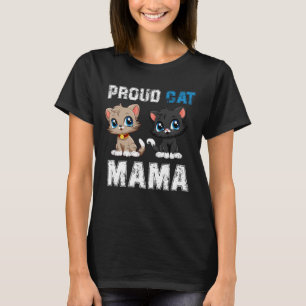 T-shirt Fier Chat Mama, Funny Pet Propriétaire journée nat