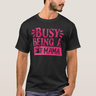 T-shirt Fier Chat Mama Kitty Chat Feline Secourir Maman Ca