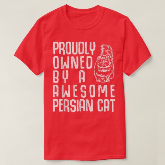 T-shirt Fier chat persan (Design devant)