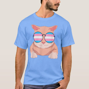 T-shirt Fier Chat Transsexuel Drapeau Transsexuelle Transl