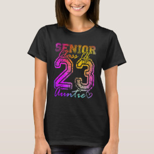 T-shirt Fier coloré Tante Mignonne Coeur Diplômé Senior 2