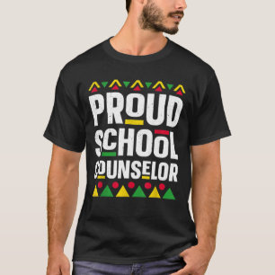 T-shirt Fier Conseiller scolaire Afro-Américain Poing Noir