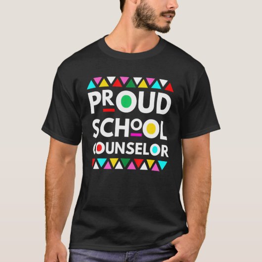 T-shirt Fier conseiller scolaire Noir Histoire Pride Afric (Devant)